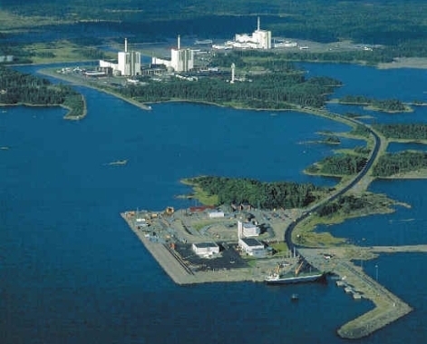 Pohled na hlubinné úložiště jaderného odpadu u jaderné elektrárny Forsmark (Švédsko)