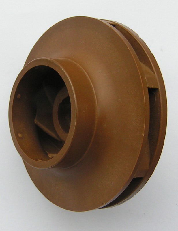 An impeller of a circulation pump is stuck from two parts PPS.