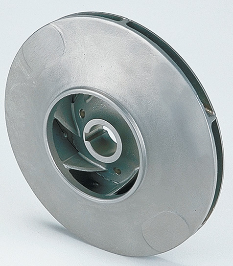 An impeller of radial pump from stainless steels.