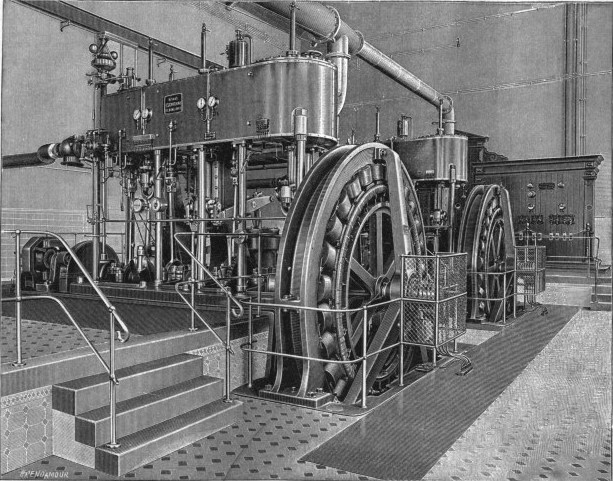 Strojovna Budapešťské elektrárny 1895, [14]