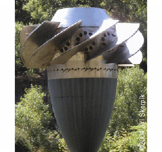 A rotor of the Kaplan turbine.