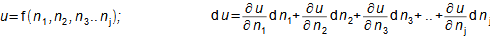 Totální diferenciál funkce j-proměnných
